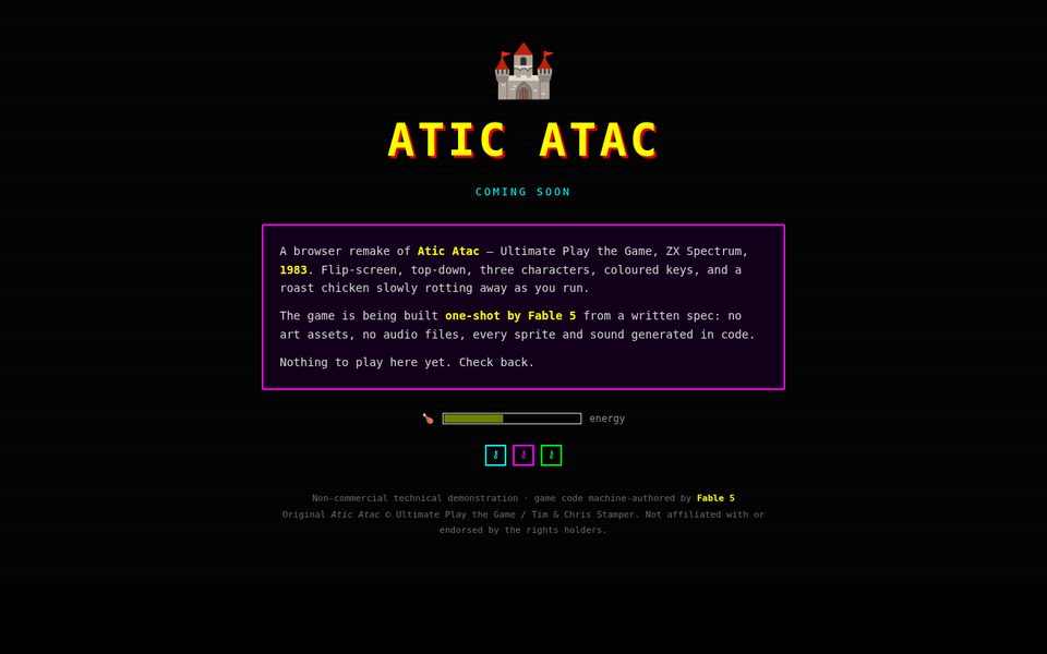 Atic Atac remake