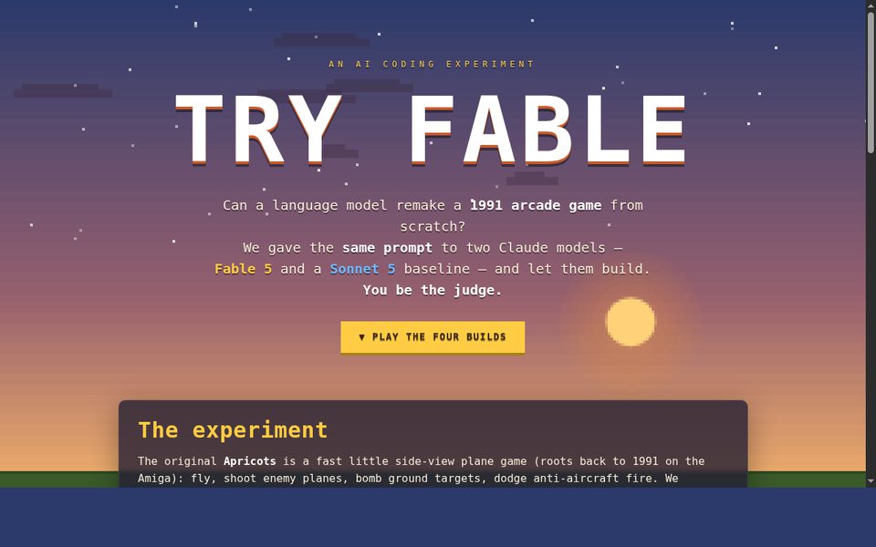 Try Fable — model versus model